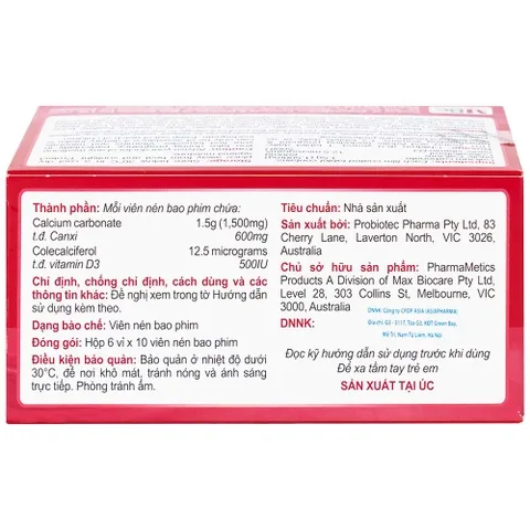 abricotis-3 Abricotis bổ sung canxi hỗ trợ sức khỏe xương, cơ bắp hộp 6 vỉ x 10 viên