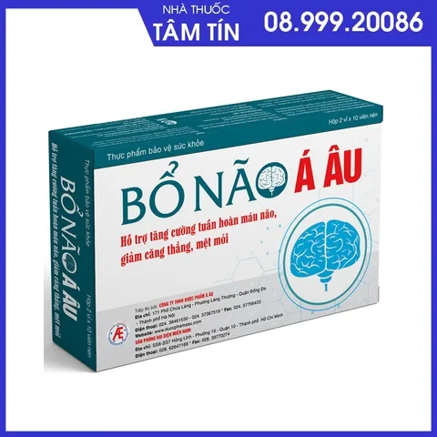 bo-nao-a-au Bổ Não Á ÂU Hộp 2 vỉ*10 viên