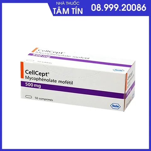 cellcept-1 Cellcept 500mg Roche hộp 50 viên ức chế miễn dịch