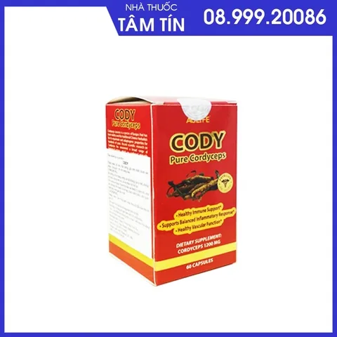 cody-1 CODY Aulife Pure Cordyceps (NK Mỹ) hộp 60 viên