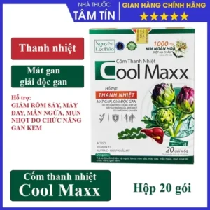 Cốm thanh nhiệt Cool Maxx hộp 20 gói*6g thanh nhiệt, mát gan, giải độc gan