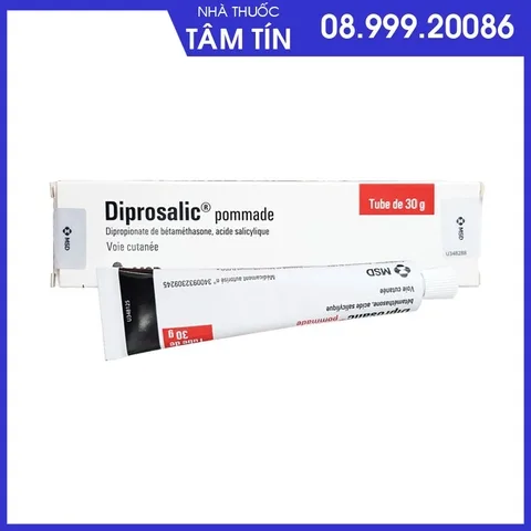 dipro-1 Diprosalic pommade tub 30g điều trị viêm da, vảy nến sản xuất tại Pháp