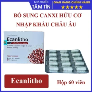 Ecanlitho bổ sung canxi hữu cơ từ tảo biển thiên nhiên