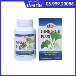 Ginkgo-E Plus UBB Llọ 60 viên