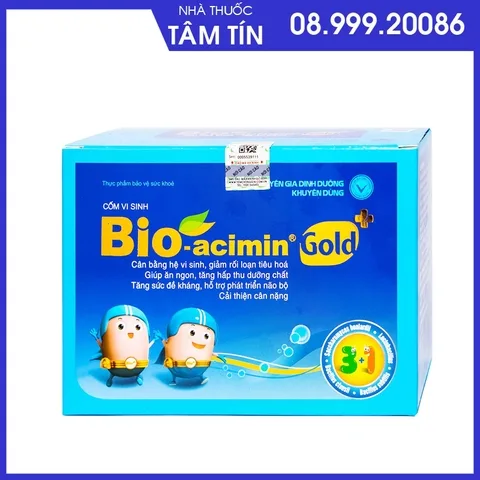 gold-1 Bio-acimin Gold - Cốm vi sinh giúp tiêu hoá khoẻ, trẻ ăn ngon