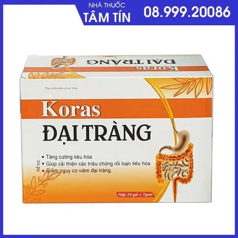 kora-1 Koras Đại Tràng Hộp 20 gói cốm*7g