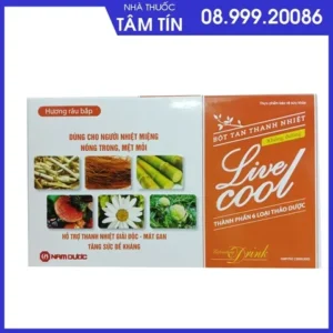 bột tan live cool kđ ( hương râu bắp)