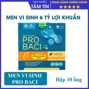 Men vi sinh Pro Baci 6 tỷ lợi khuẩn hộp 10 ống*10 ml nâng cao sức khỏe đường tiêu hóa