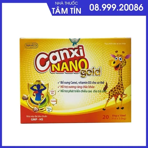 nano-1 Canxi Nano Gold hộp 4 vỉ*5 ống