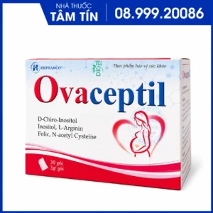 Ovaceptil hộp 30 gói hỗ trợ sức khỏe sinh sản nữ