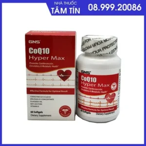 Tim CoQ10 hyper max GNS  (NK Mỹ) lọ 60 viên