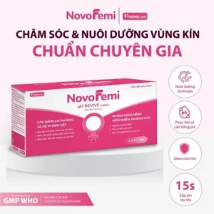 Viên đặt Novofemi hồng hộp 2 vỉ*7 viên