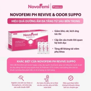 Viên đặt Novofemi hồng hộp 2 vỉ*7 viên