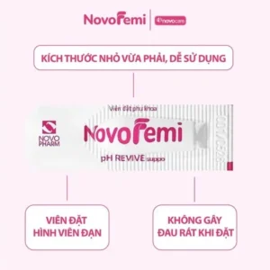 Viên đặt Novofemi hồng hộp 2 vỉ*7 viên