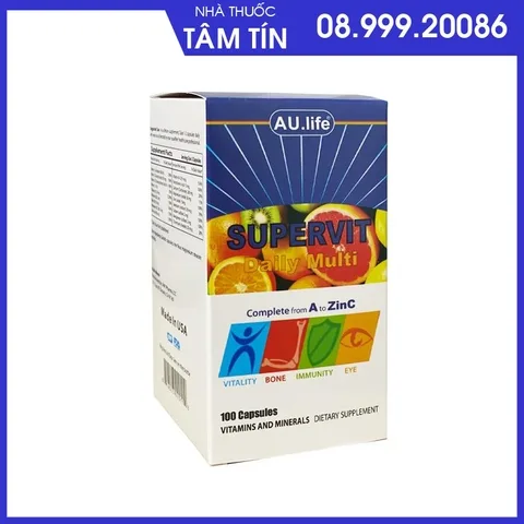 supervit supervit daily-multi aulife NK Mỹ lọ 100 viên