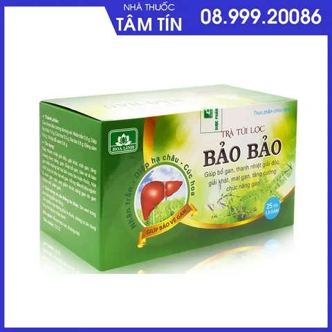 tui-lov Trà Mát Gan Giải Độc Gan Bảo Bảo Túi Lọc