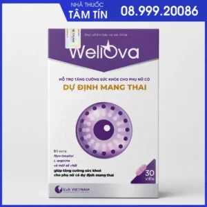 Bổ trứng WellOva – Hỗ trợ sức khỏe buồng trứng và tăng khả năng thụ thai tự nhiên