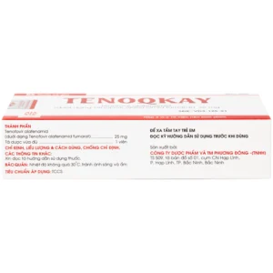 Thành phần và nhà sản xuất Tenoqkay 25mg