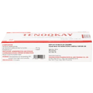 Thông tin bảo quản thuốc Tenoqkay 25mg