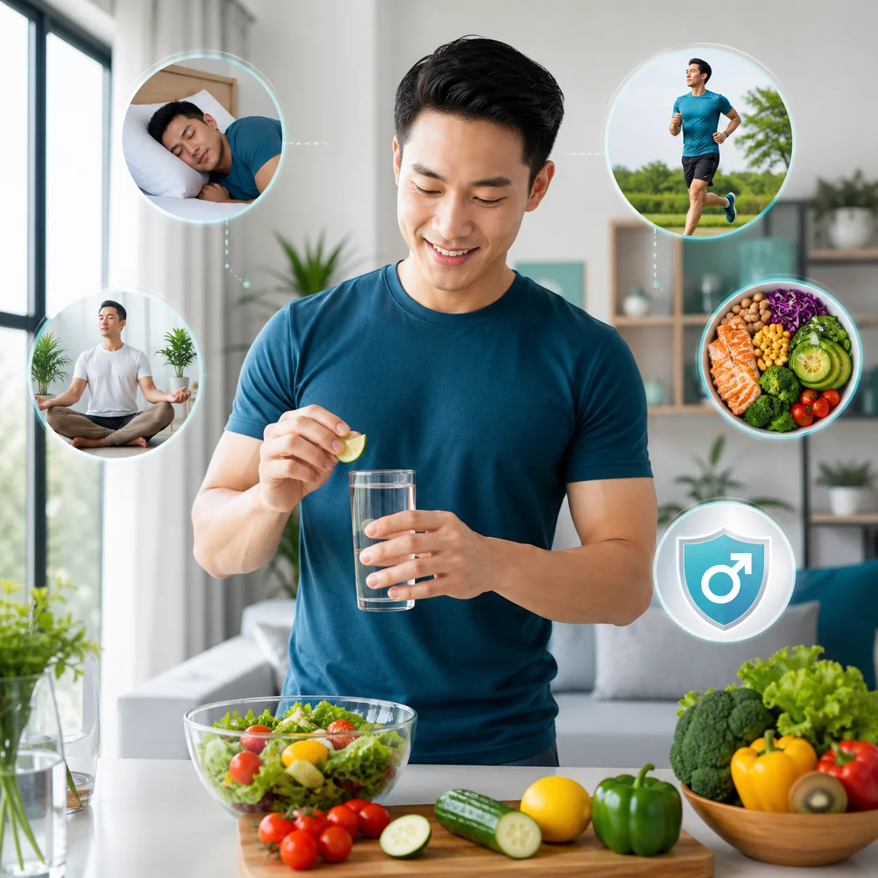 Lối sống hỗ trợ sức khỏe sinh sản nam khi dùng Fertibest