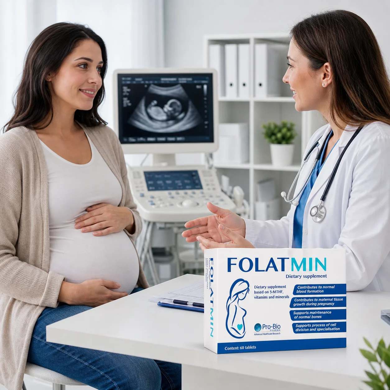 Theo dõi thai kỳ và sử dụng Folatmin theo tư vấn y tế