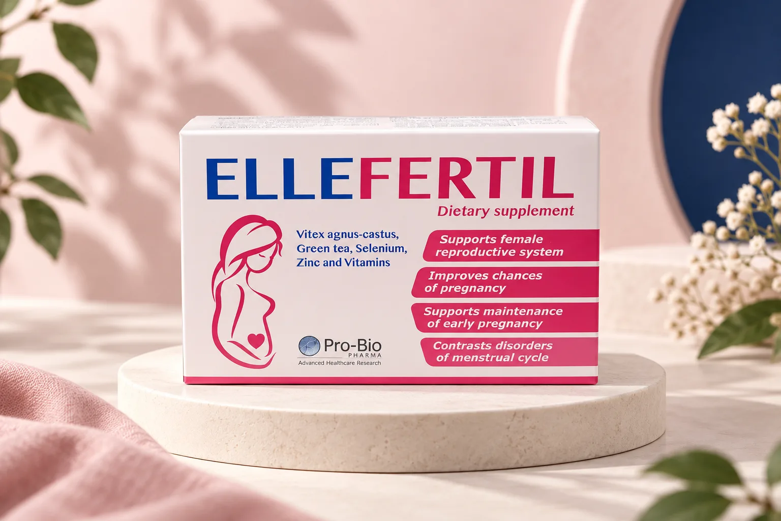 Hộp Ellefertil hỗ trợ sức khỏe sinh sản nữ